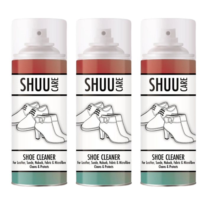 Shuu Shoe Cleaner For Fabric Leather Suede Nubuck 300ml - Pack of 3
