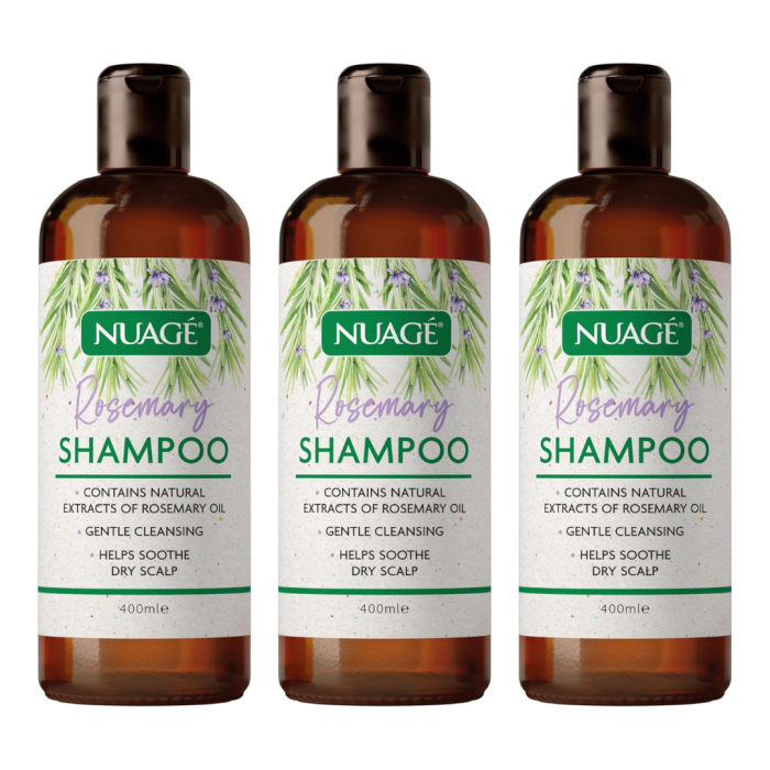 Nuage Rosemary Shampoo 400ml - Pack of 3