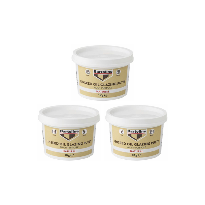Bartoline Multi-Purpose Linseed Oil Glazing Putty 1kg