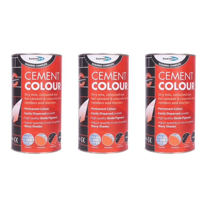 Bond It Builders Complete Permanent Cement Colour Powder 1Kg - Pack of 3