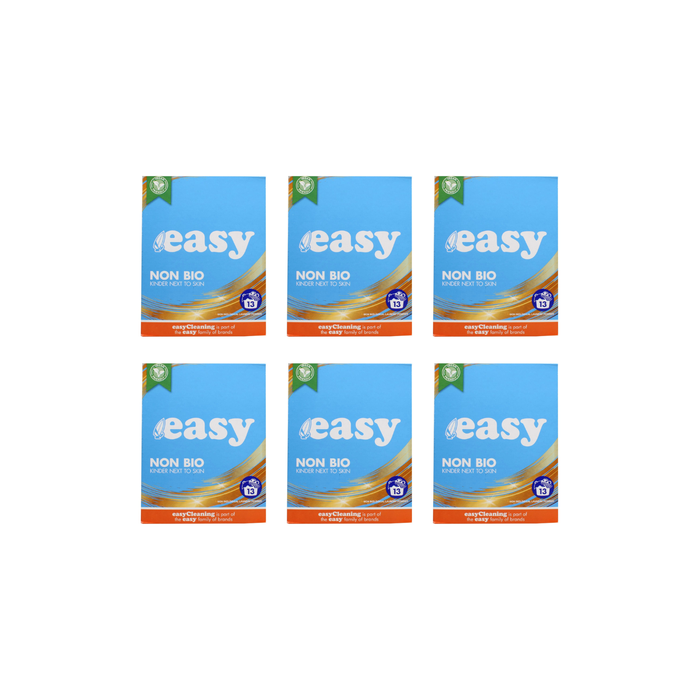 Easy Washing Powder 13 Wash Non Bio White 13 Washes - Pack of 6