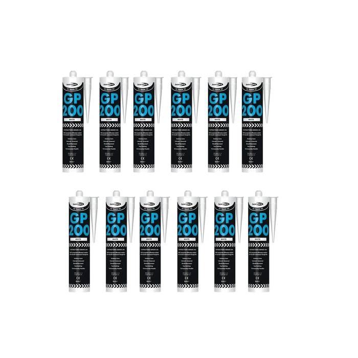 Bond It GP200 Translucent Silicone Sealant Multipurpose Mould Resistant 275ml - Pack of 12
