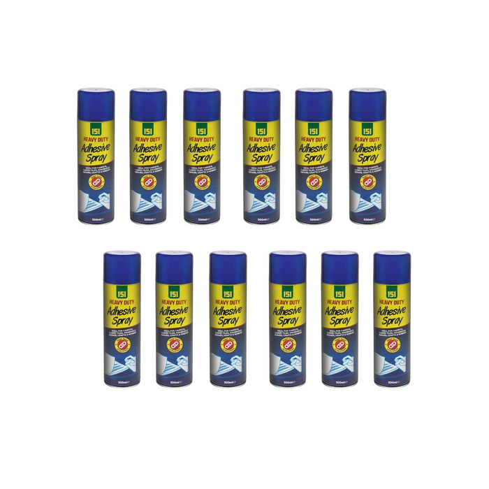 151 Heavy Duty Fast Tack Extra Strong Adhesive Spray 500ML - Pack of 12