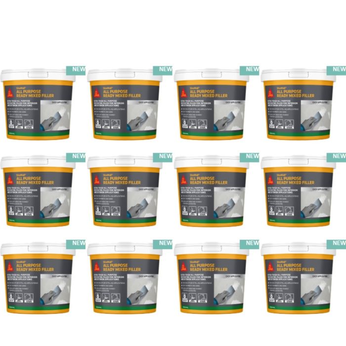 Everbuild Ready Mixed Filler All Purpose White 1kg - Pack of 12