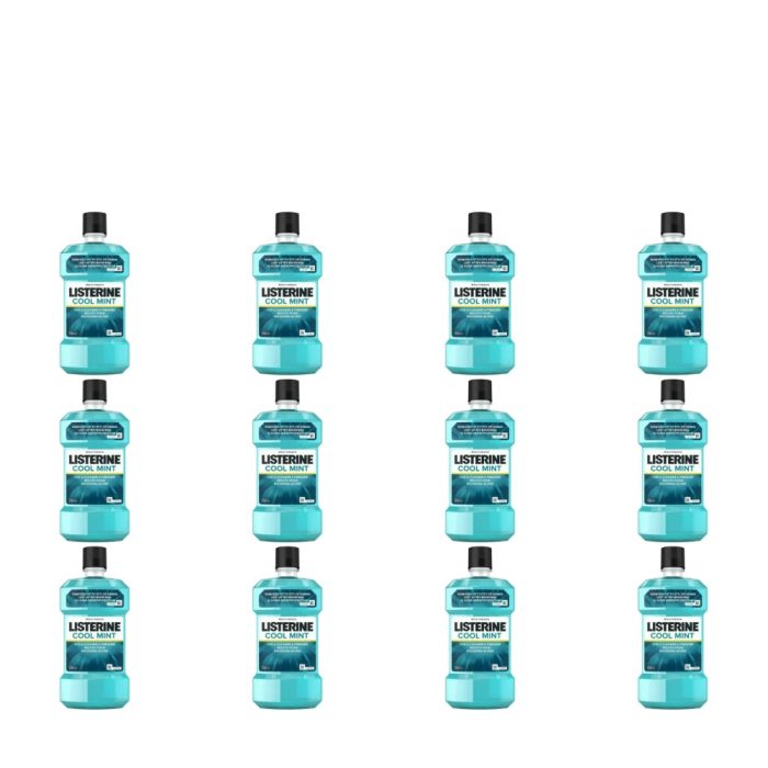 Listerine Antibacterial Mouthwash Coolmint 500ml - Pack of 12