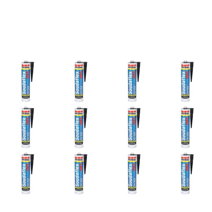 Soudal Soudaflex 40 FC Polyurethane Sealant/Adhesive White 310ml - Pack of 12