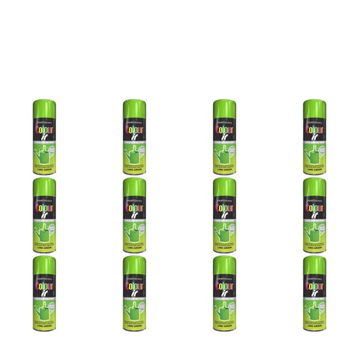 Paint Factory Colour It Multi-Purpose Spray Paint Lime Green 400ml - Pack of 12