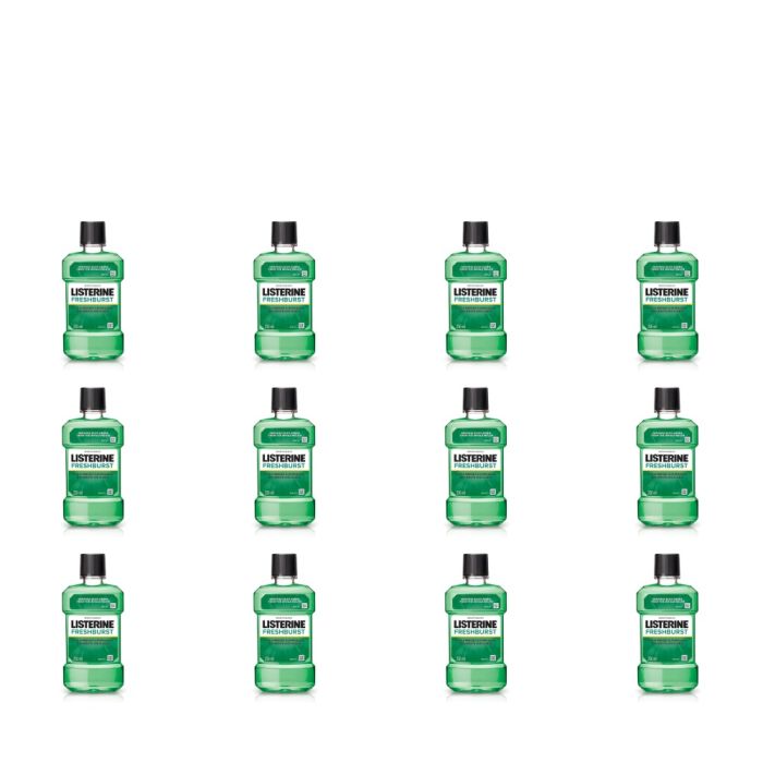 Listerine Fresh Burst Mouthwash 250ml - Pack of 12