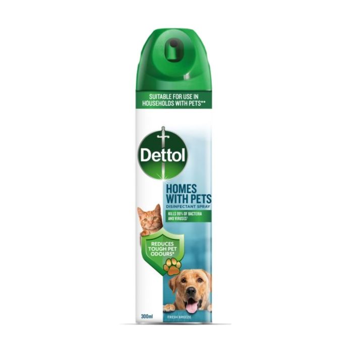 Dettol Homes Pets Disinfectant Spray Fresh Breeze 300ml