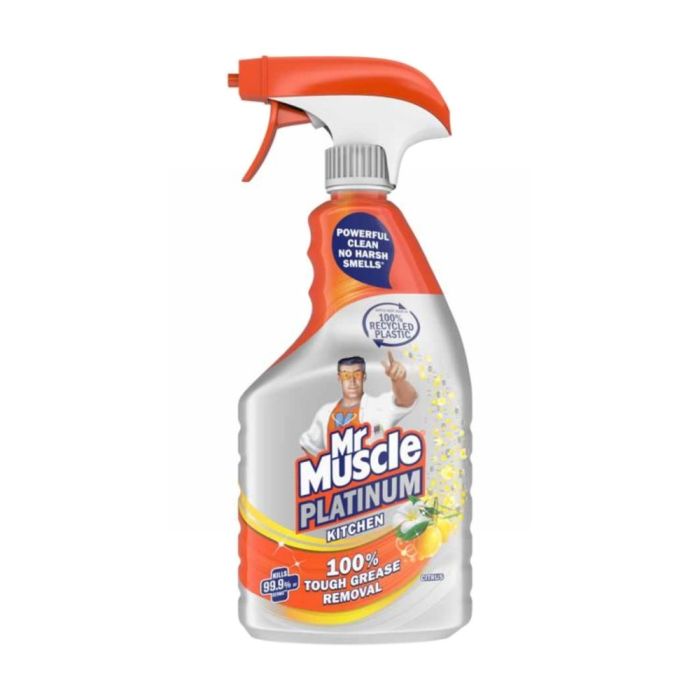 Mr Muscle Kitchen Cleaner Citrus Platinum Antibacterial Kitchen Spray 750ml
