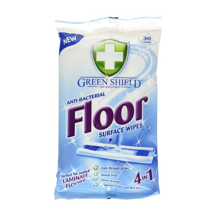 Greenshield Antibacterial Floor Surface Wipes 24 Extra Large Wipes