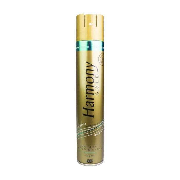 Harmony Gold Hair Spray Natural Hold & Shine 400ml