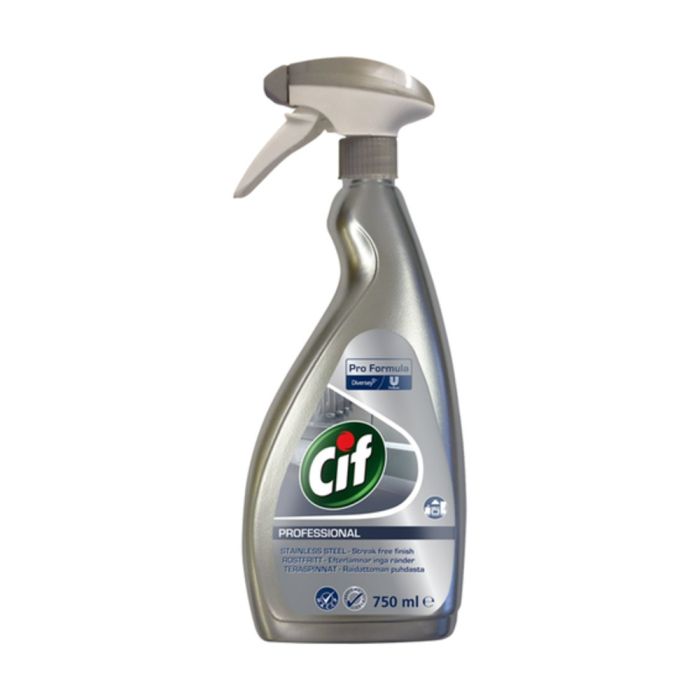 Cif Pro Formula Professional Stainless Steel Cleaner Spray 750ml