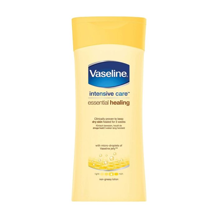 Vaseline Intensive Care Essential Healing Body Lotion 200ml bottle
