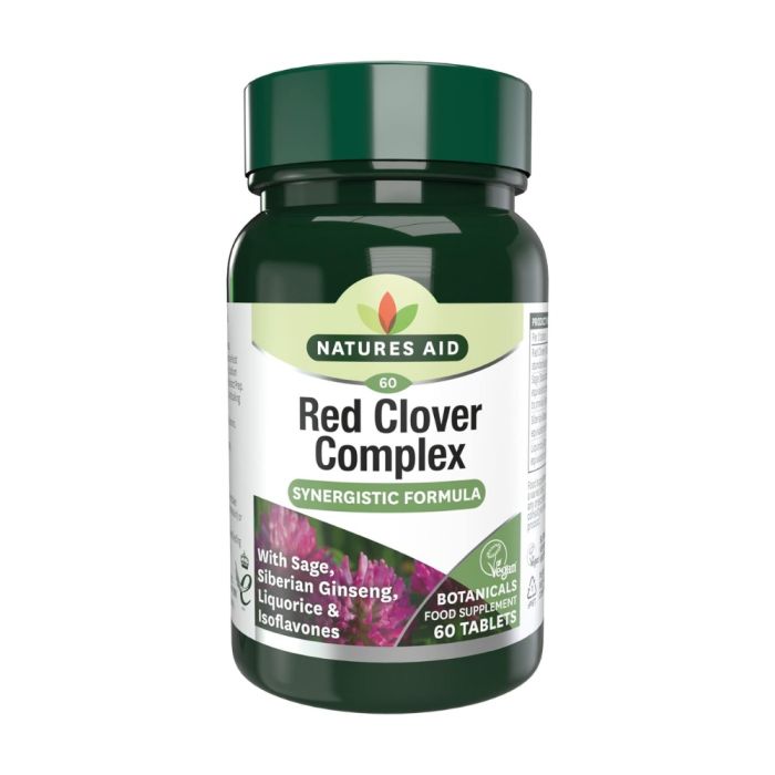 Natures Aid Red Clover Complex For Menstrual Comfort 60 Tablets