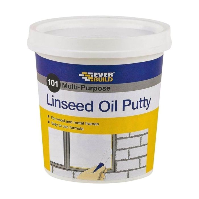 Everbuild 101 Multi-Purpose Linseed Oil Putty Natural 1KG   480210