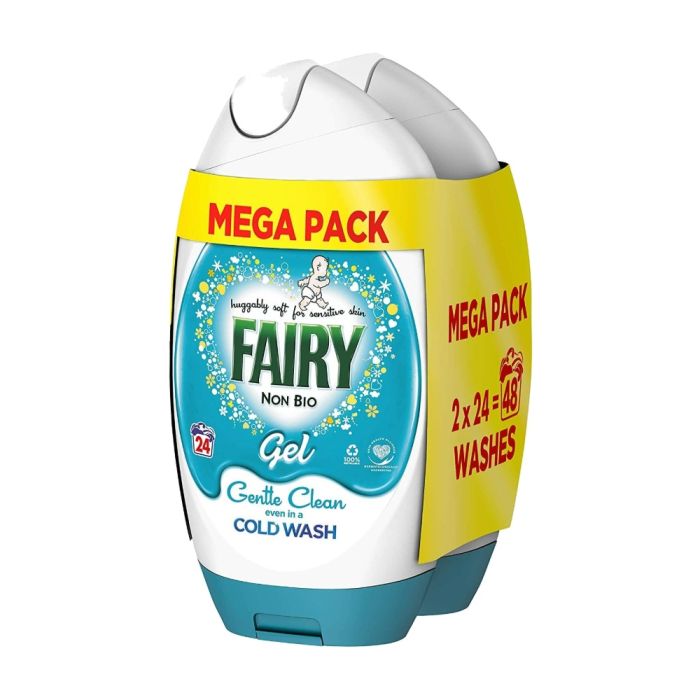 Fairy Non Bio Washing Liquid Laundry Detergent Gel Sensitive Skin Formula 1.18 Litre