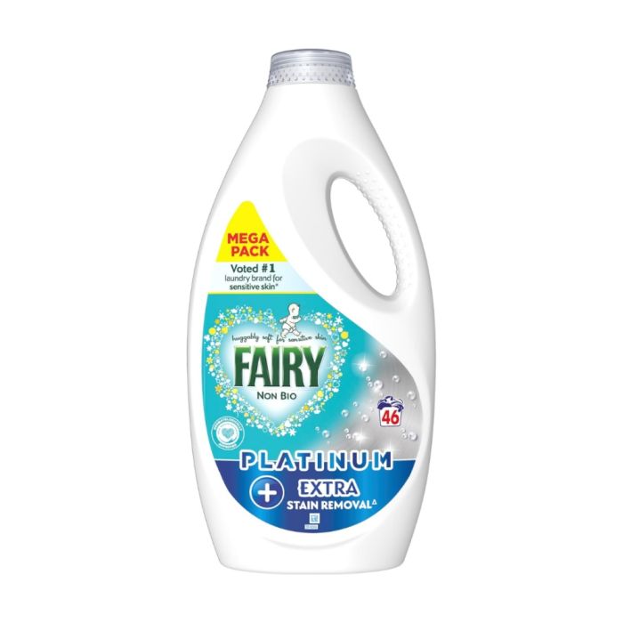 Fairy Platinum Non-Bio Liquid Stain Remover Mega Pack 46 Washes
