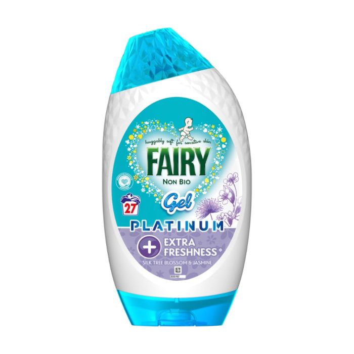 
Fairy Platinum Non-Bio Silk Tree Blossom & Jasmine Gel 27 Washes
