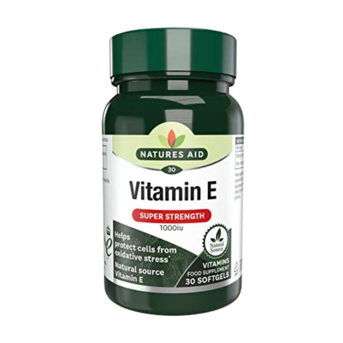 Natures Aid Vitamin E 1000IU Super Strength 30 Softgels 