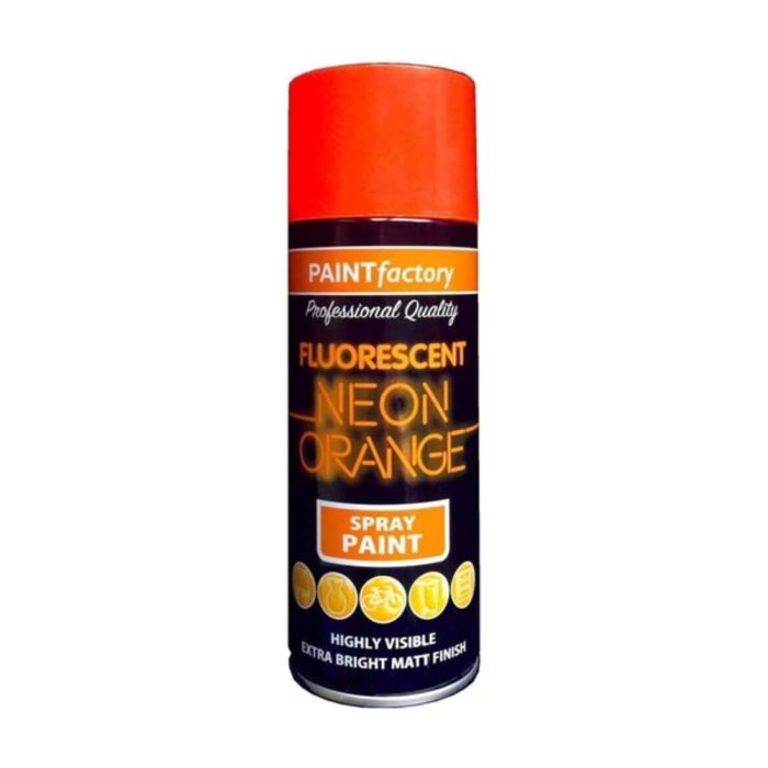 Paint Factory All Purpose Spray Can Neon Orange 400ml