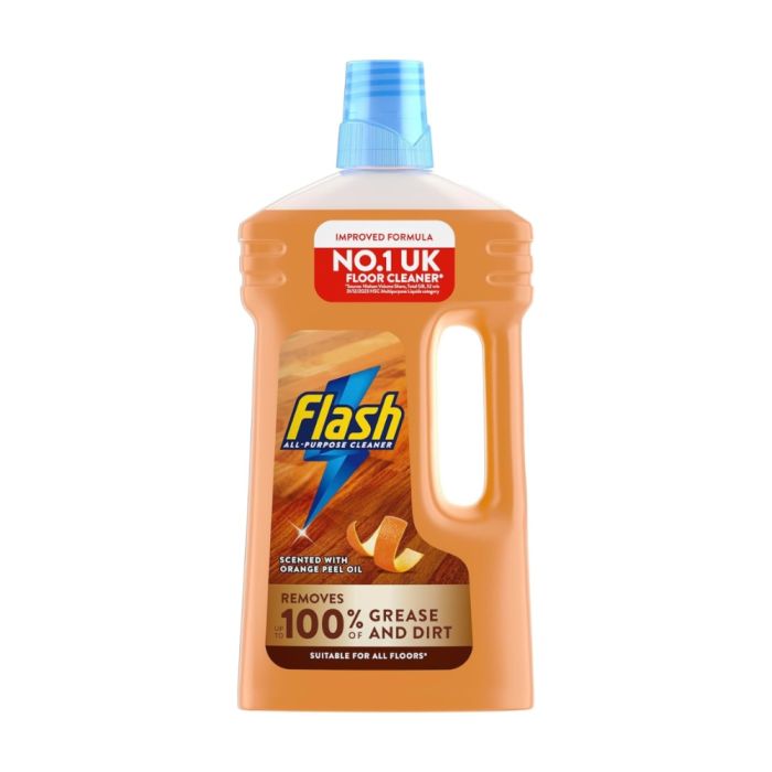 Flash All-Purpose Wood Surface Cleaner with Orange Oil 1L