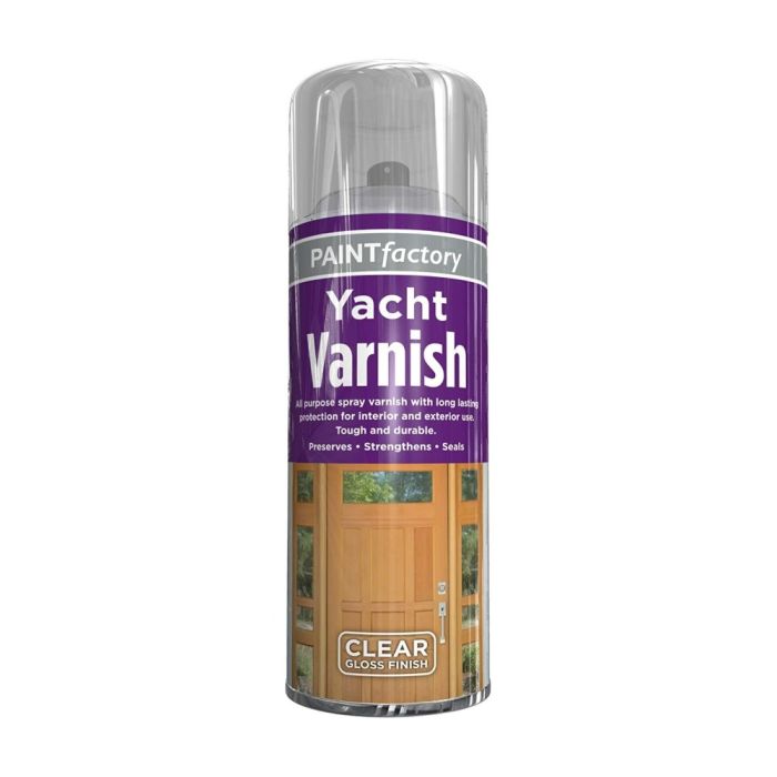 Paint Factory Yacht Varnish All Purpose Clear Gloss Finish 400ml