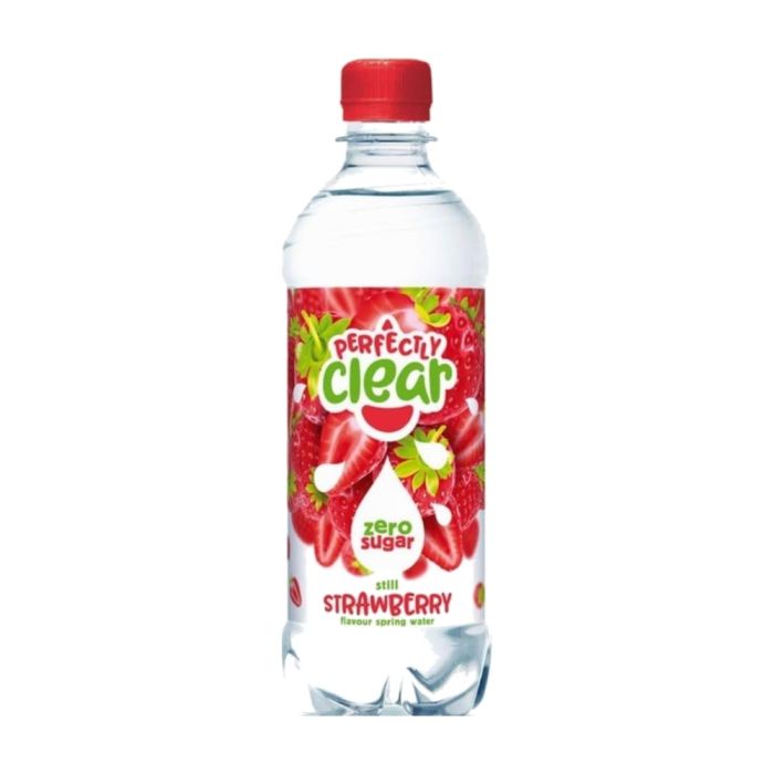 Perfectly Clear Strawberry Flavoured Water Bottle Sugar Free 500ml