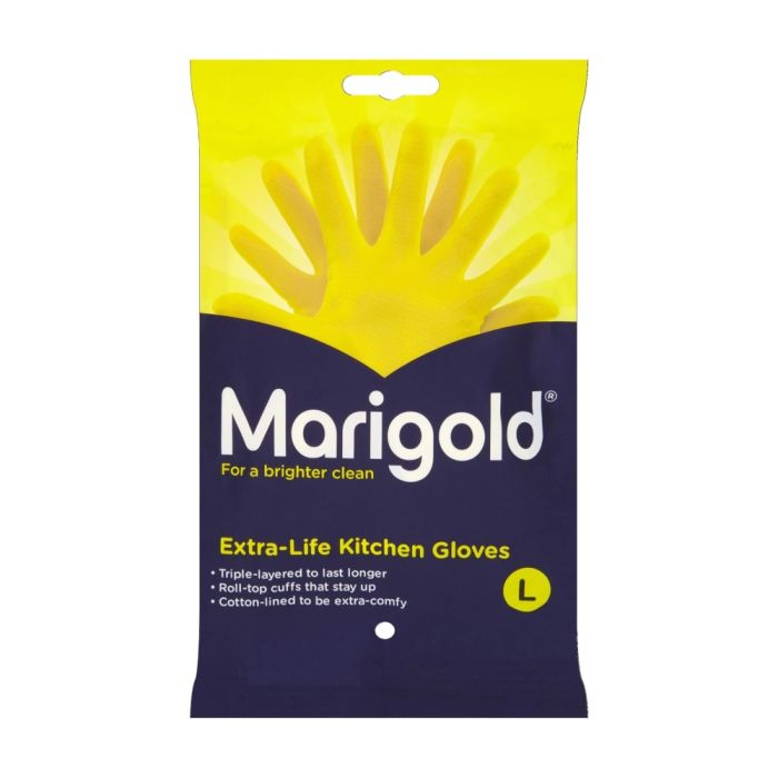 Marigold Extra Life Kitchen Gloves Yellow (Large)