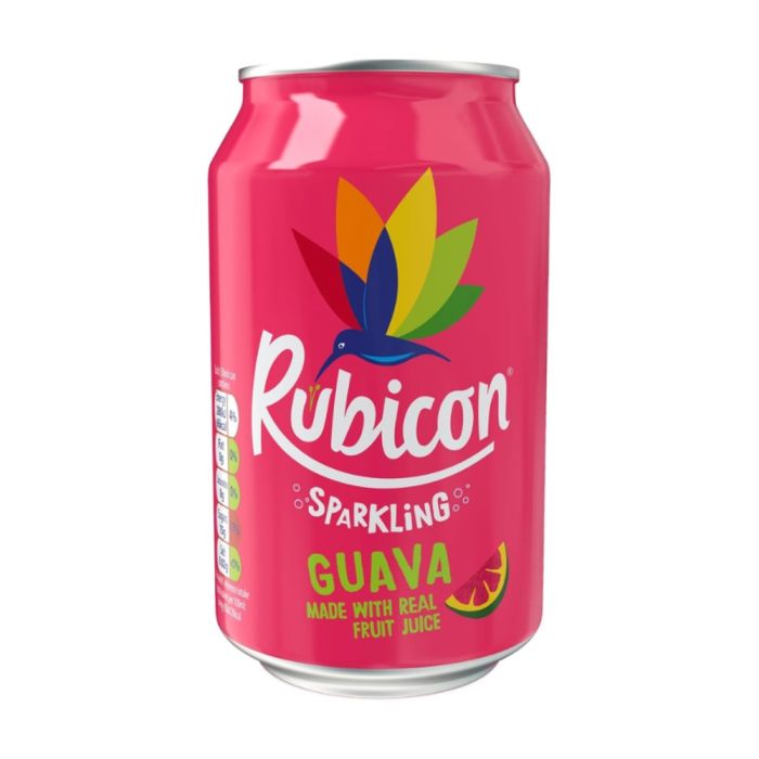 Rubicon Guava Sparkling Fruit Drink 330ml Can