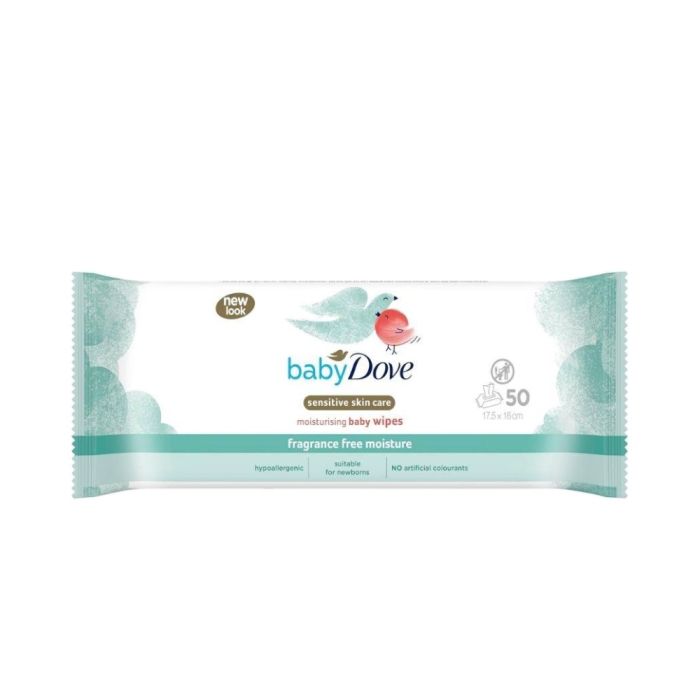 Dove Baby Sensitive Skin Care Moisturising Baby Wipes 50s