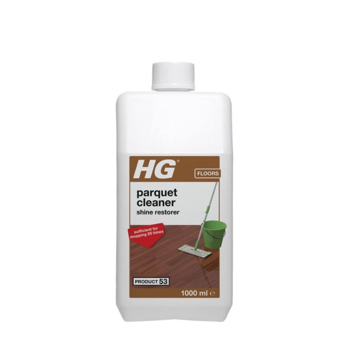 HG Parquet Cleaner Shine Restorer Wooden Floor Gloss Fresh Scent 1L