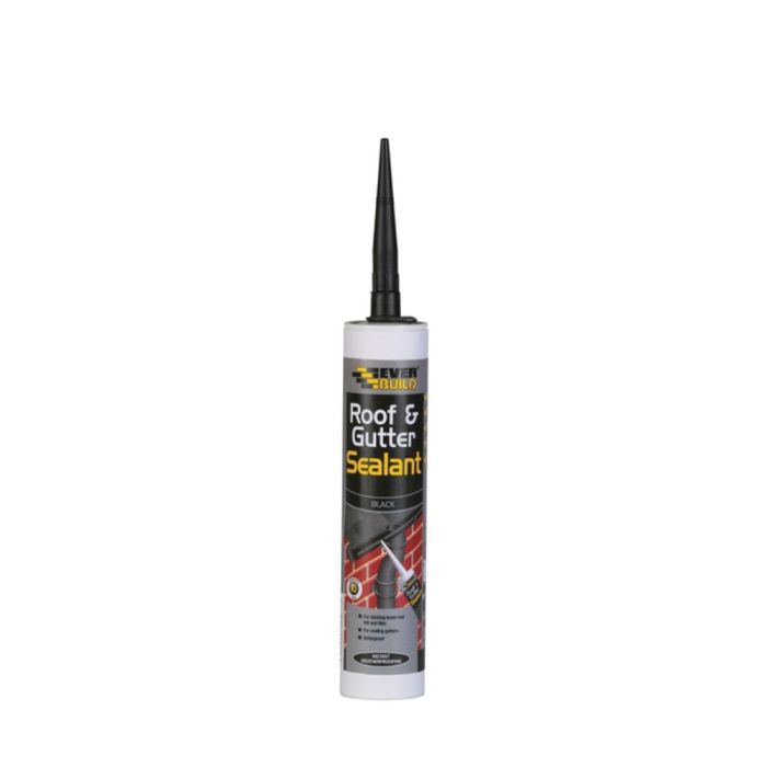 Everbuild Everflex Roof & Gutter Sealant Black 300ml