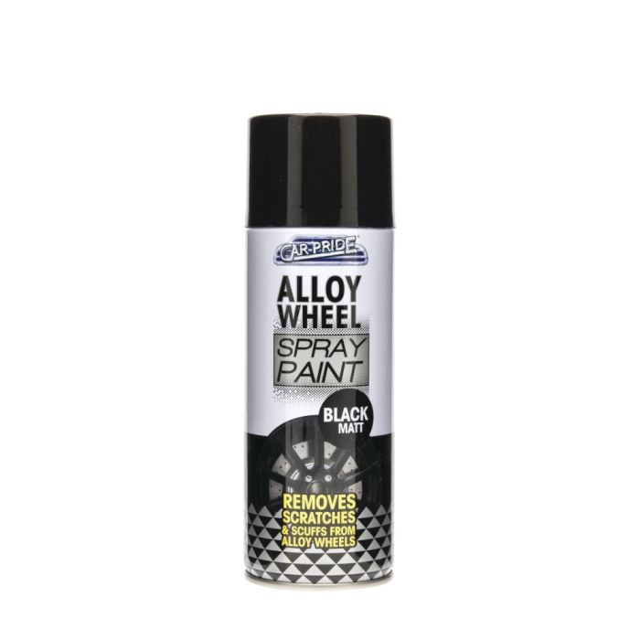 Car Pride High-Grade Car Alloy Wheel Matt Black Spray Paint 400ml