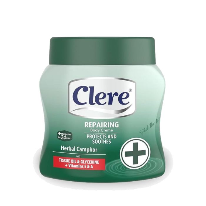 Clere Repairing Body Cream with Herbal Camphor 500ml