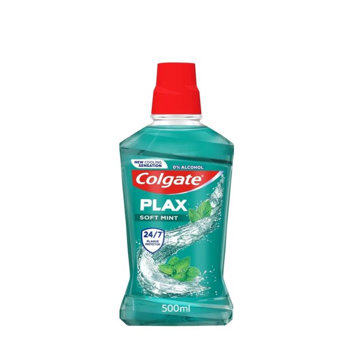 Colgate Plax Soft Mint Alcohol Free Mouthwash 500ml