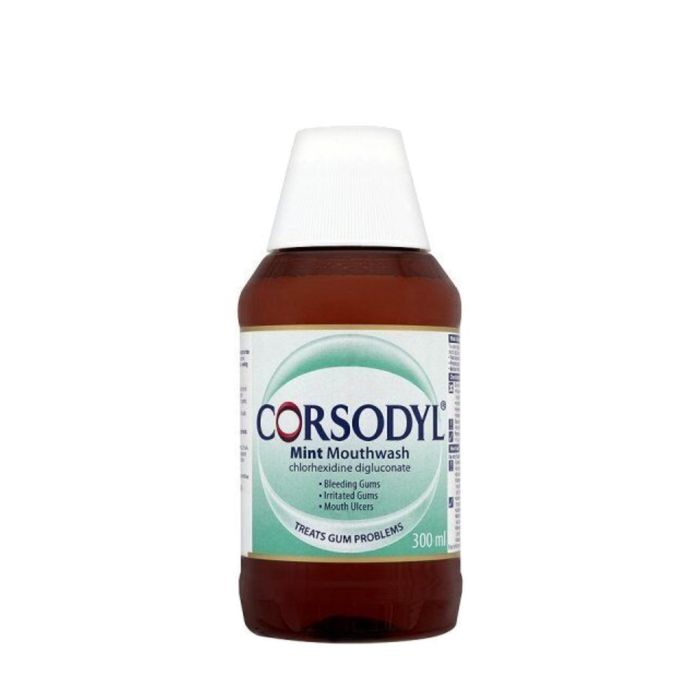 
Corsodyl Mint Mouthwash Treats Gums Problems 300ml
