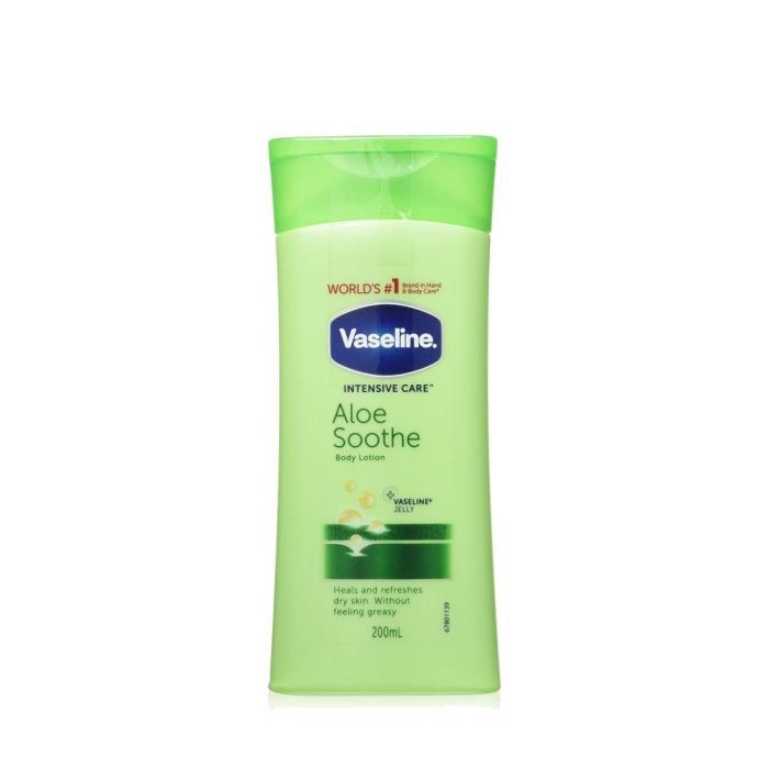 Vaseline Intensive Care Aloe Vera Body Lotion 200ml bottle
