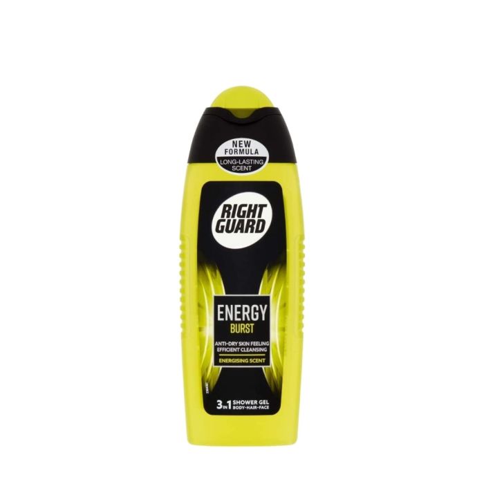 Right Guard 3-in-1 Shower Gel Energy Burst 250ml