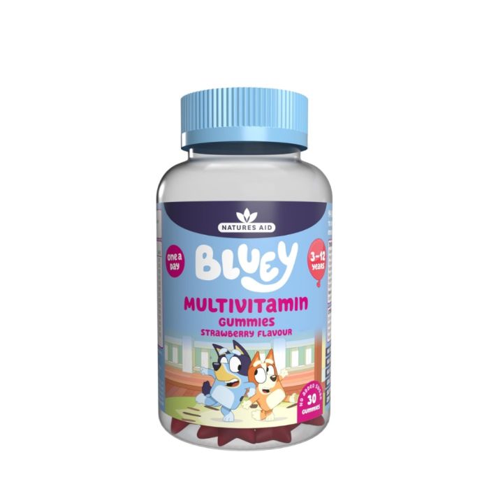 Natures Aid Bluey Kids Multivitamin Gummies for Children 30 Gummies
