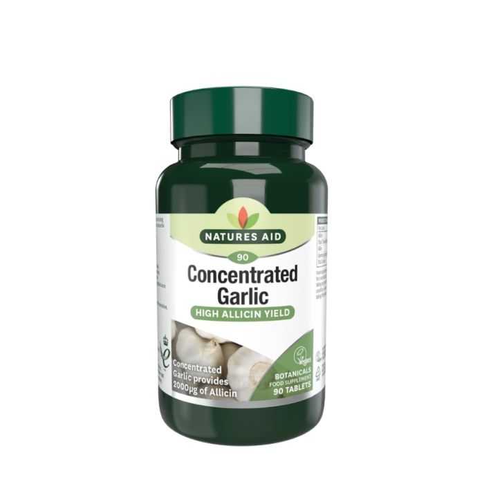 Natures Aid Concentrated Garlic High Allicin Yield 90 Tablets