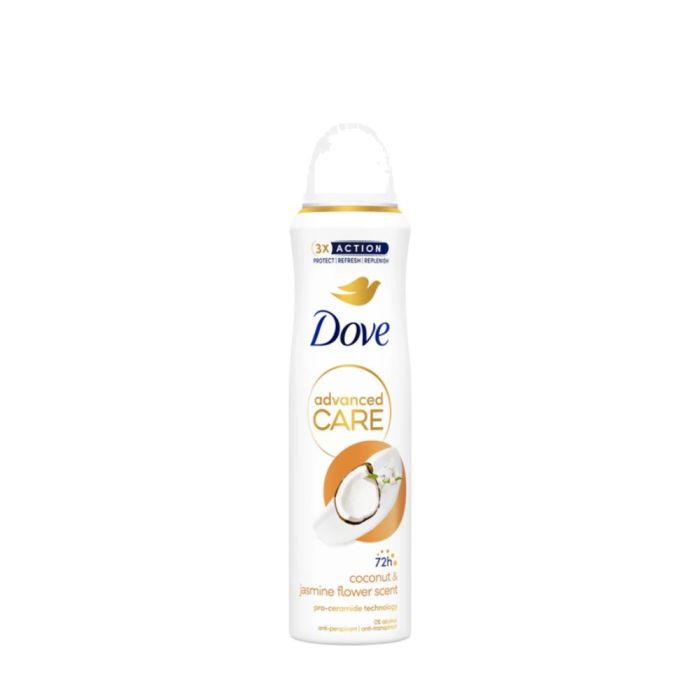 Dove Advanced Care Coconut & Jasmine Antiperspirant Body Spray 150ml