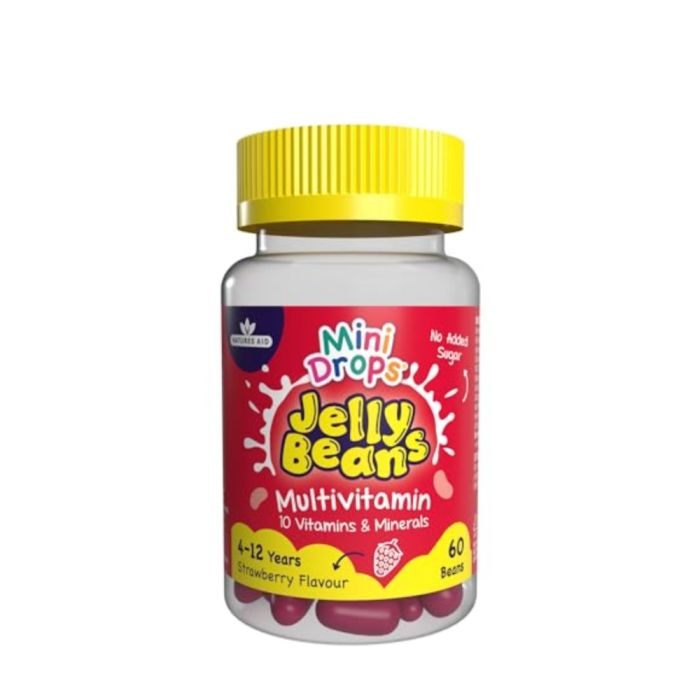 Natures Aid Mini Drops Jelly Beans Multivitamin for Kids 60 Beans