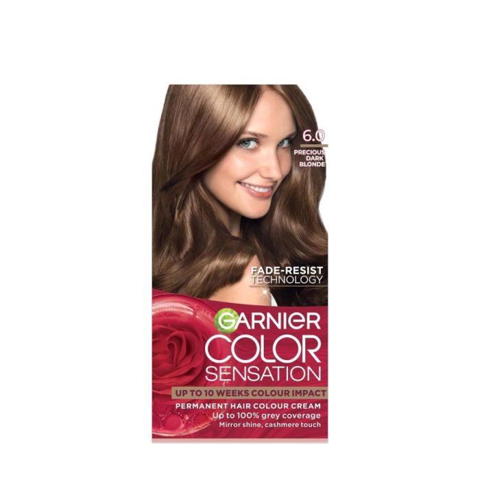 Garnier Color Sensation 6.0 Precious Light Brown Permanent Hair Dye