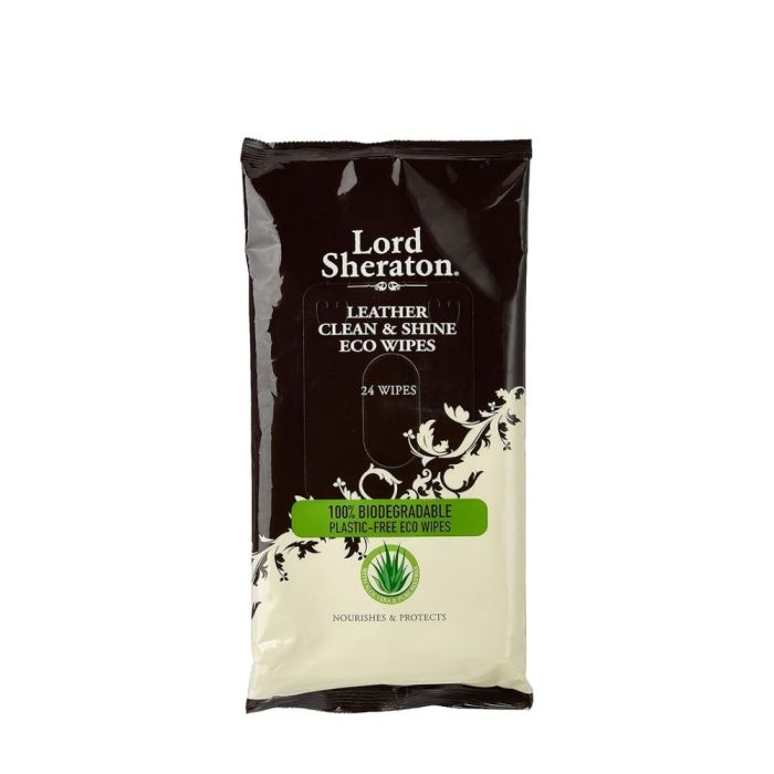 Lord Sheraton Leather Eco Wipes Clean & Shine 24 Wipes