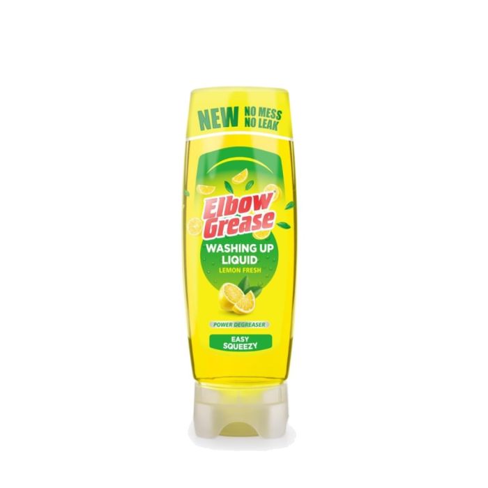 Elbow Grease Stand Up Washing Up Liquid Lemon 450ml