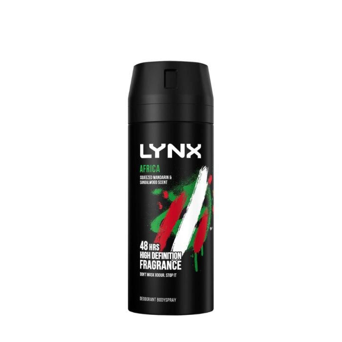 Lynx Africa Mandarin & Sandalwood Men's Body Spray Deodorant 150ml