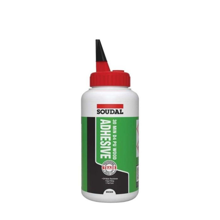 Soudal D4 PU Wood Adhesive 30 Min Waterproof Bonding 750G