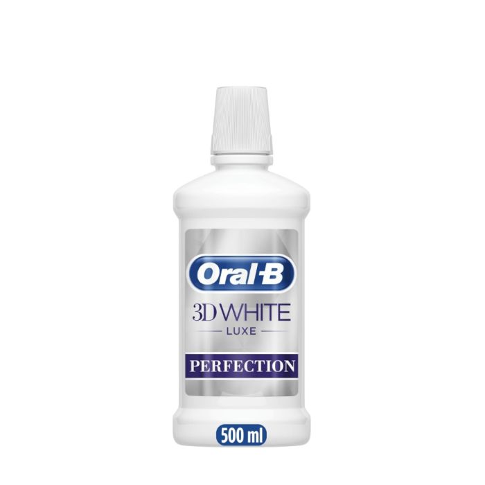 Oral-B 3D White Luxe Perfection Mouthwash For Fresh Breath 500ML