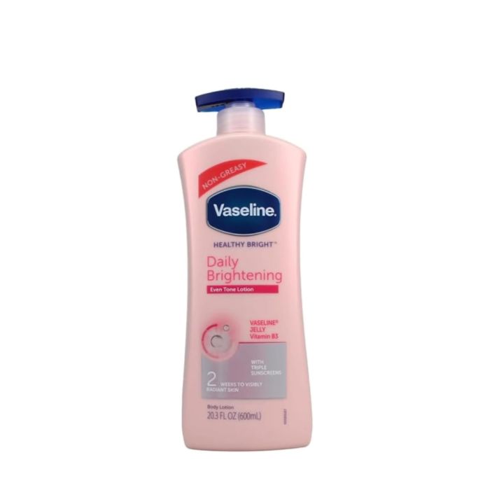 Vaseline Healthy Bright Non Greasy Lotion Pump 600ml